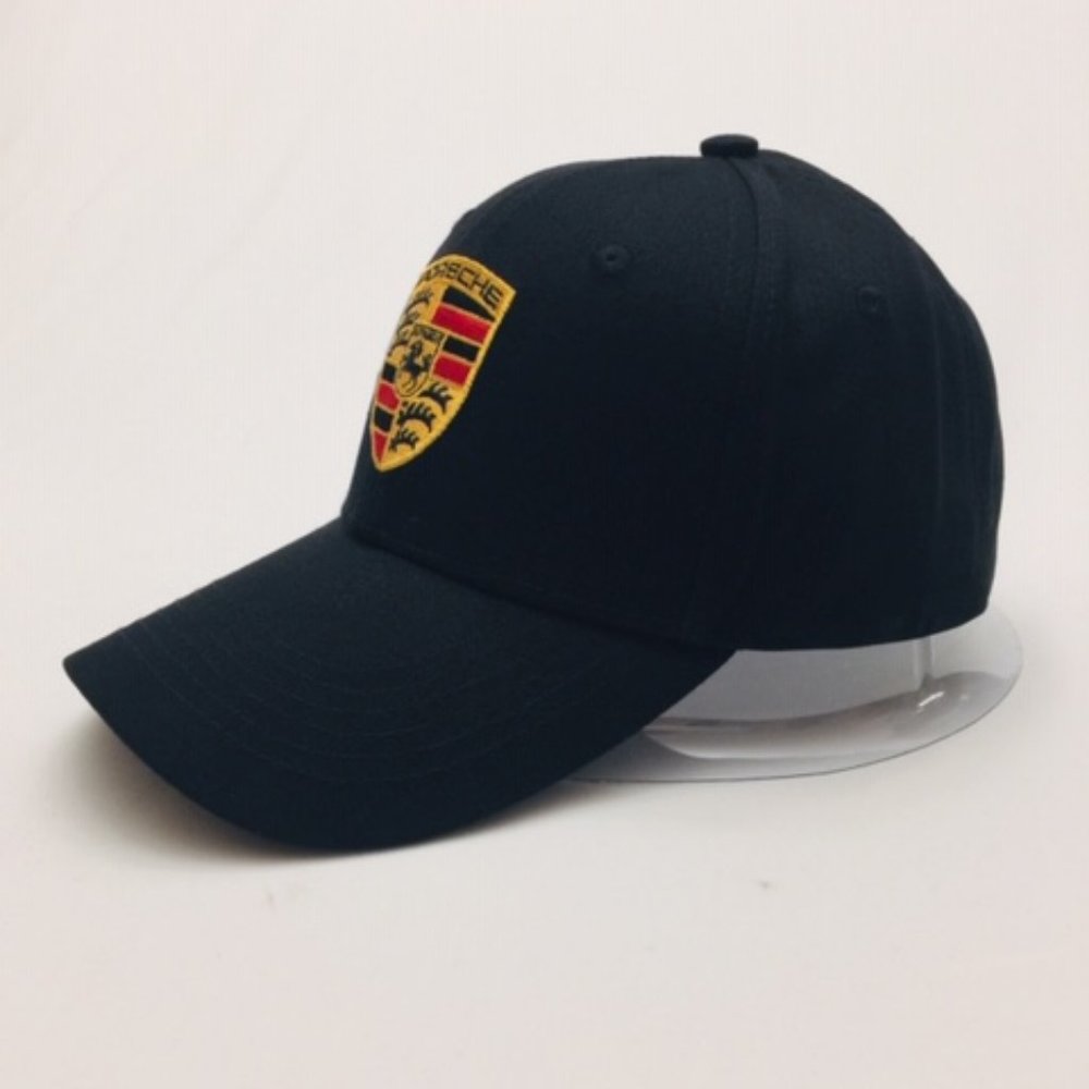 Porsche Design Black Cap with Gold and Red Logo - Picture 4 of 4